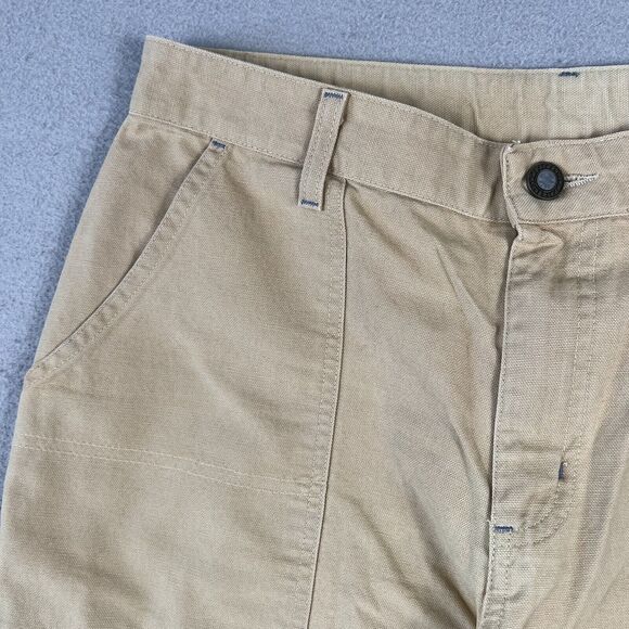 Patagonia Canvas Pants Women’s‎ 10 Beige Straight Leg High Rise Trousers - Picture 3 of 16